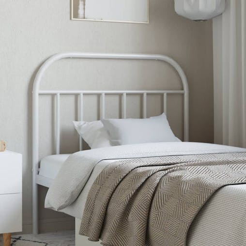 NNEVL Metal Headboard White 107 cm