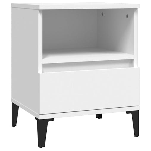 NNEVL Bedside Cabinets 2 pcs White 40x35x50 cm