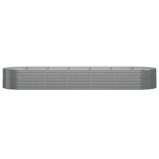 NNEVL Garden Planter Powder-coated Steel 510x140x68 cm Grey