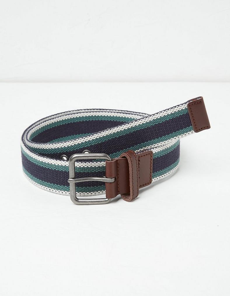 Striped Webbing Belt