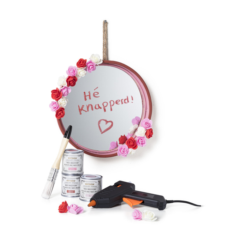 Foam roosjes rood - set van 100