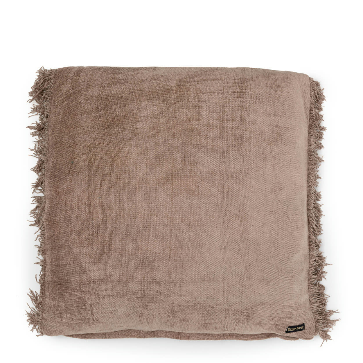 OH MY GEE - Coussin en velours gris 60x60