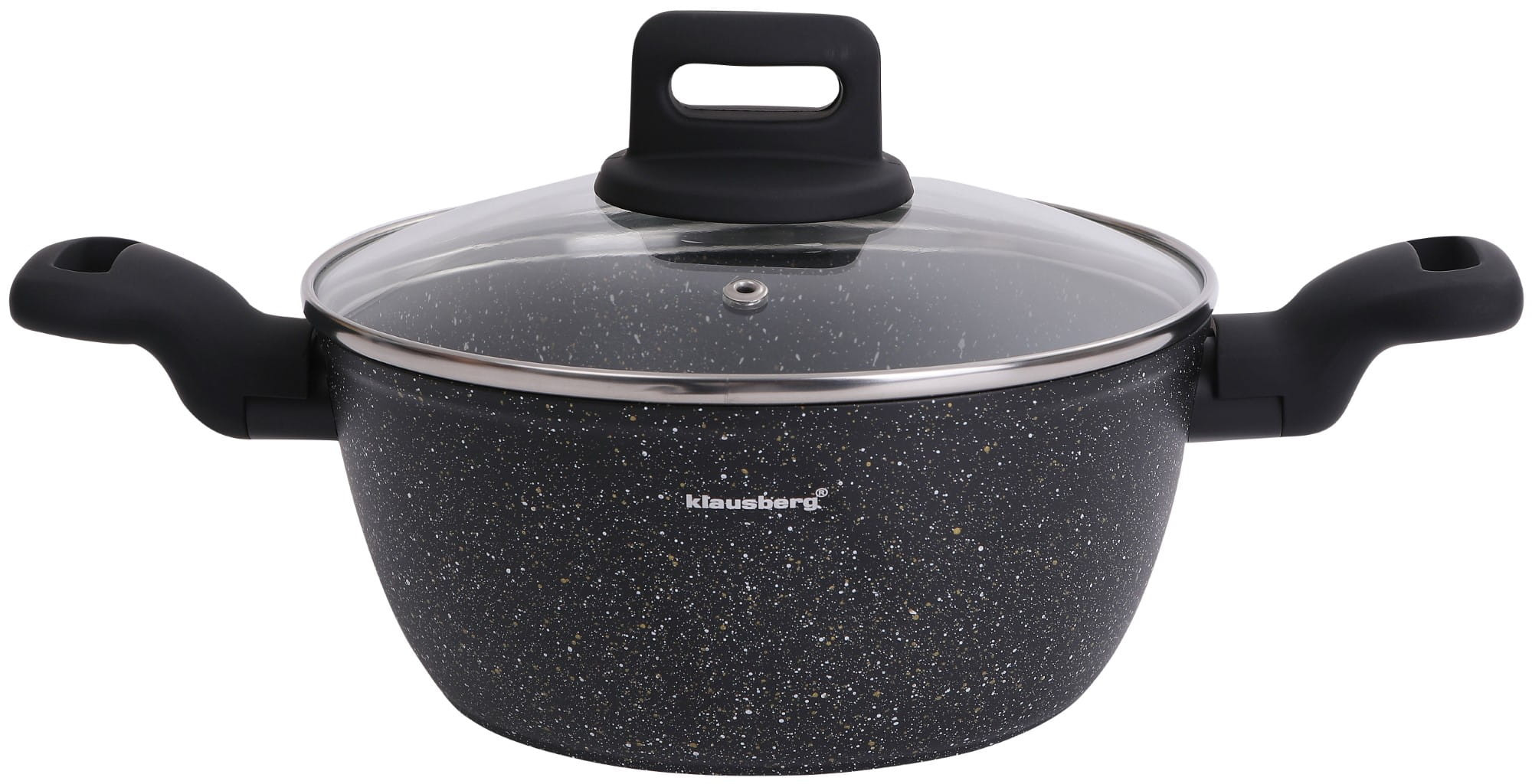 Garnek z powłoką marmurową 20cm 2.3L na indukcję gaz KLAUSBERG
