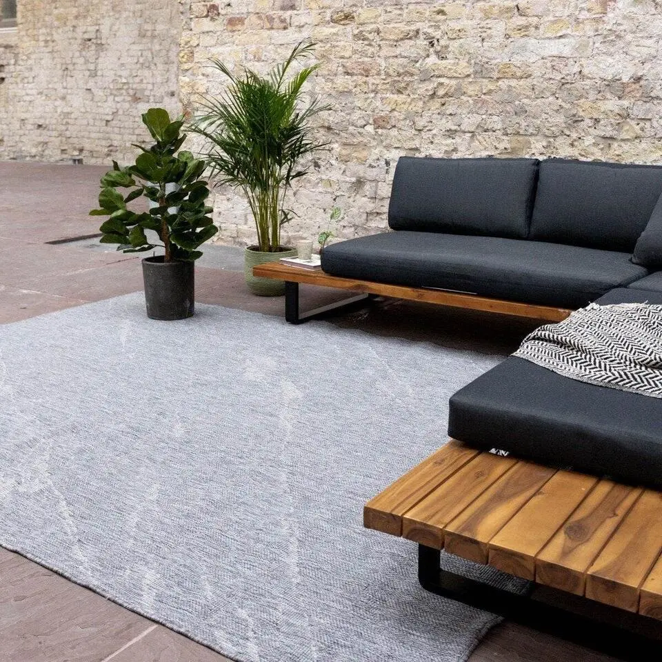 Eva Interior Buitenkleed Marble grijs/wit - 290 x 200 cm