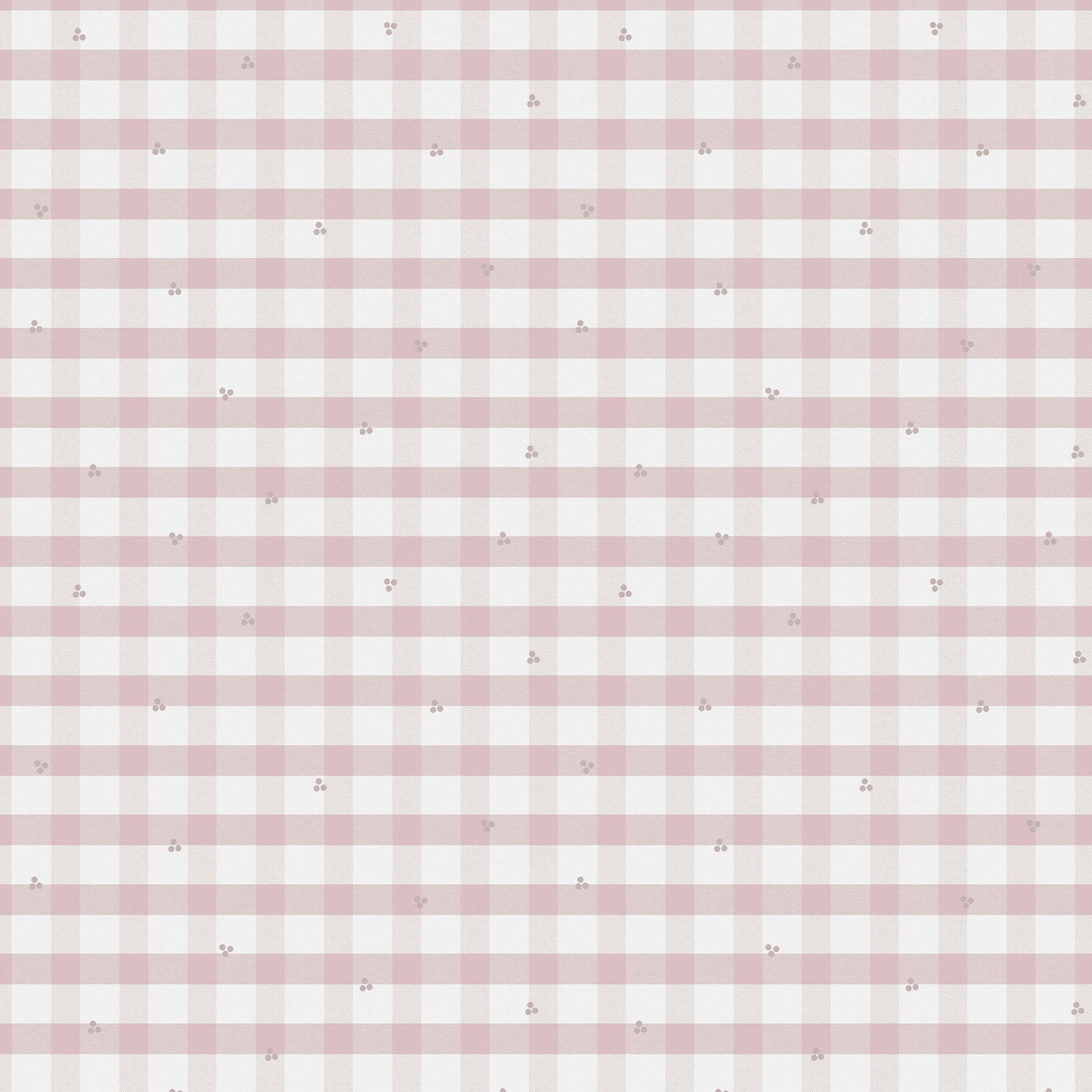 Laura Ashley Vliesbehang - Gingham - Pale Amethyst - Roze - 10mx52cm