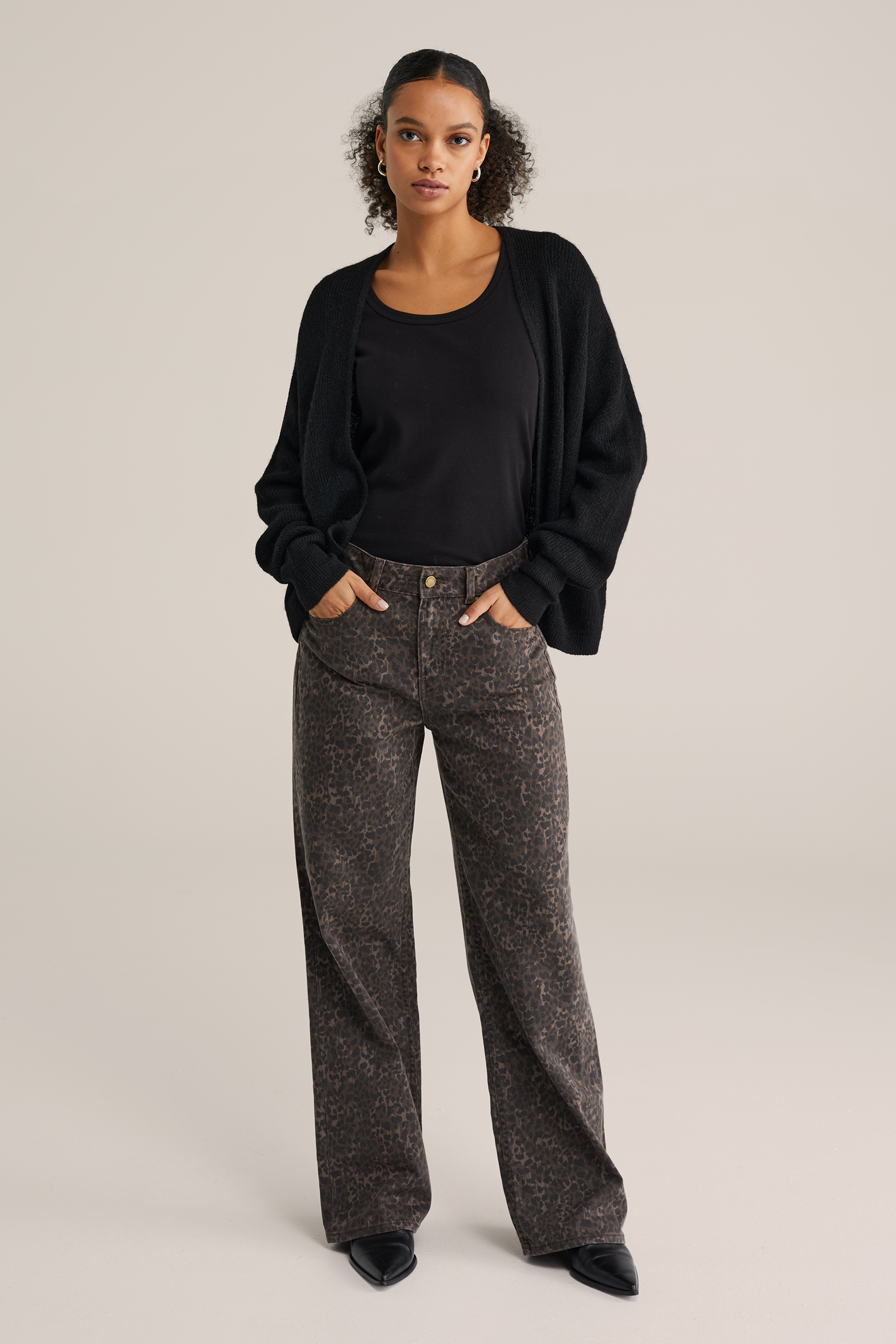 Dames regular fit gebreid vest