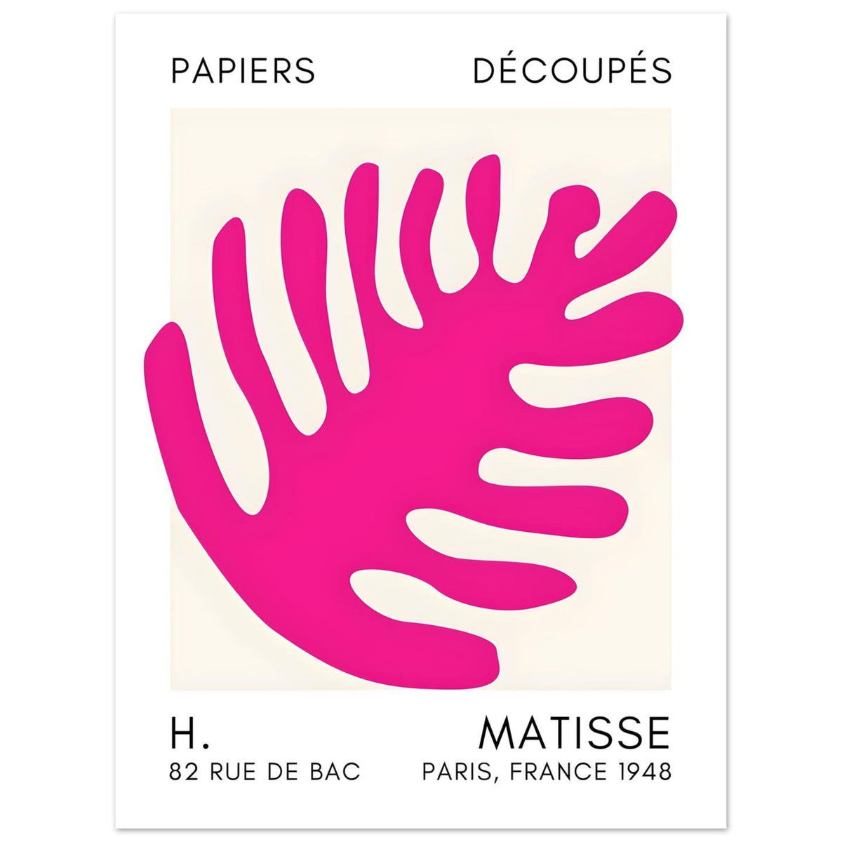 Artfulprints Poster Matisse – Coral bloom pink  - 30x40 cm - Roze
