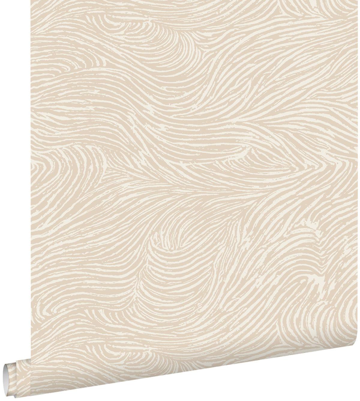 ESTAhome behang 3d golvende lijnen lichtbeige - 53 cm x 10.05 m - 139660