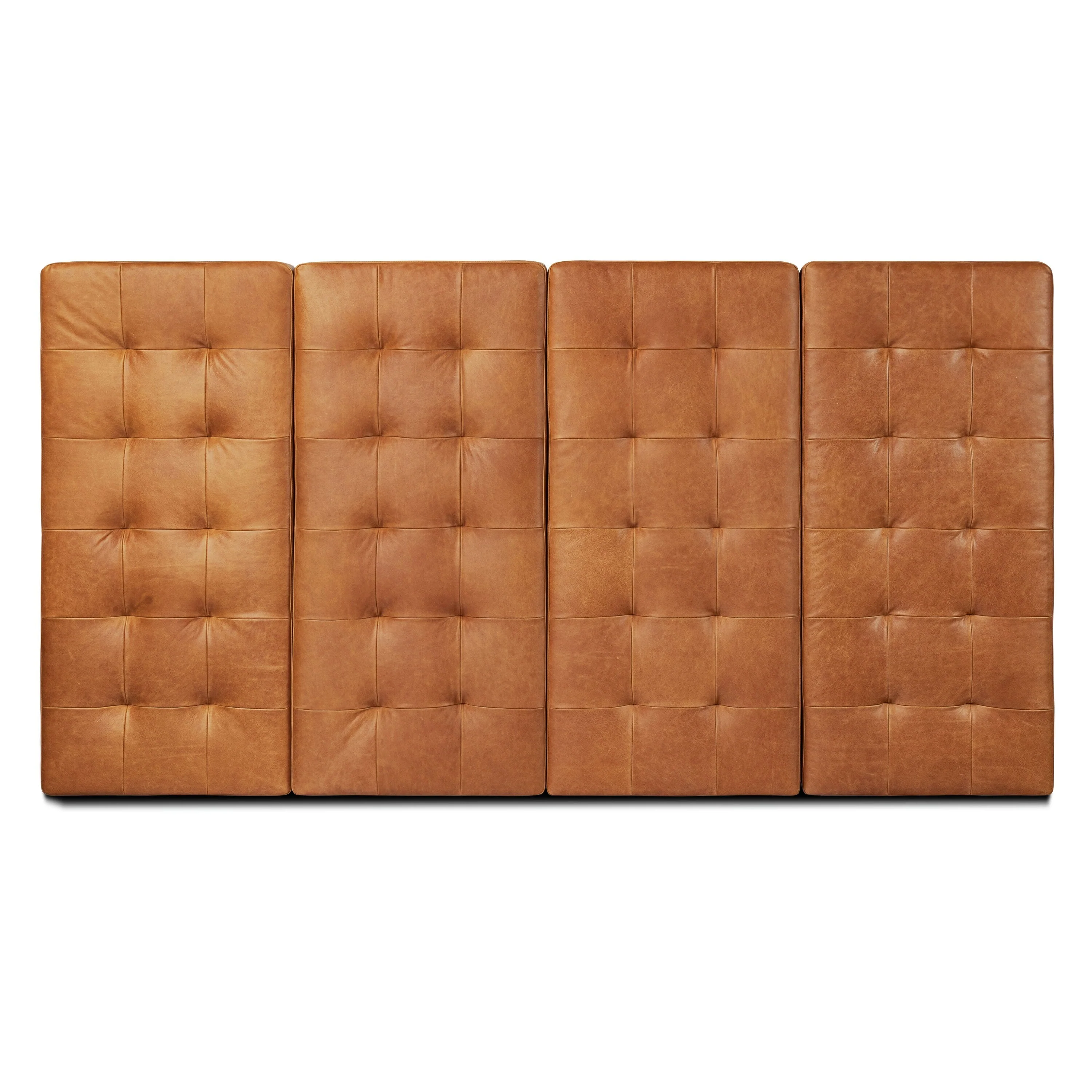 Poly and Bark Napa Leather Headboard - Full Grain Genuine Italian Leather