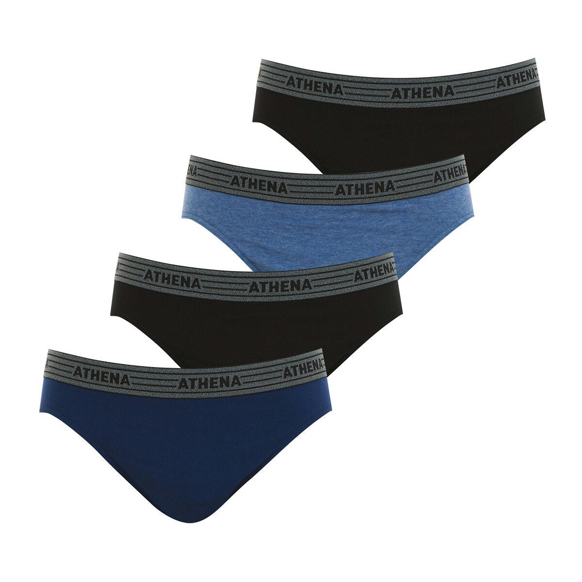 Lot de 4 slips basic coton