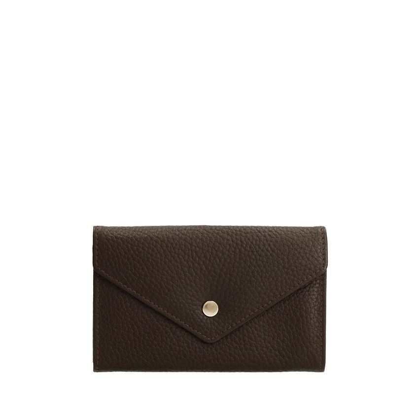 Manfield Bruine leren portemonnee