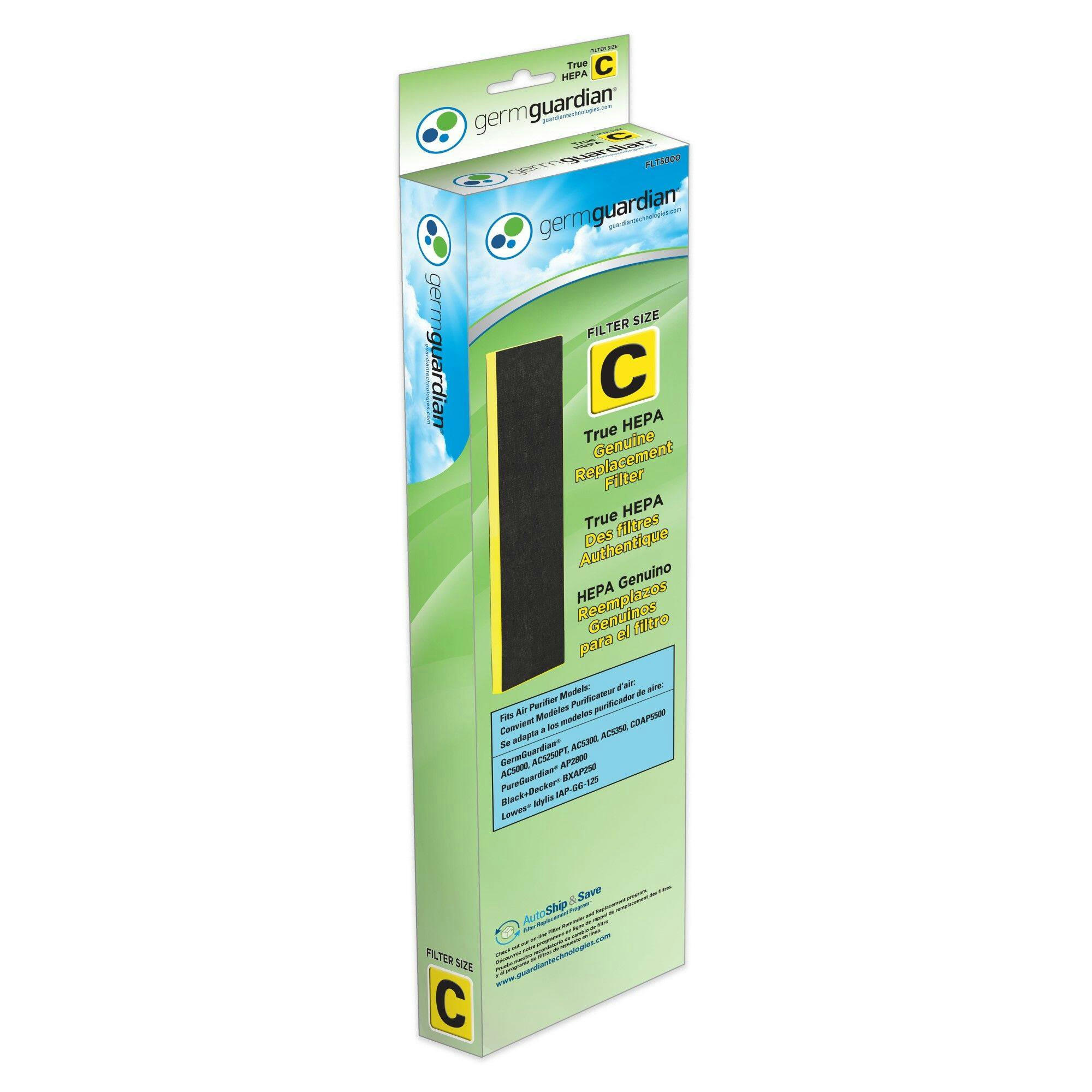 GermGuardian FLT5000 GENUINE Combination HEPA Air Purifier Replacement Filter (C) for AC5350 Air Purifier