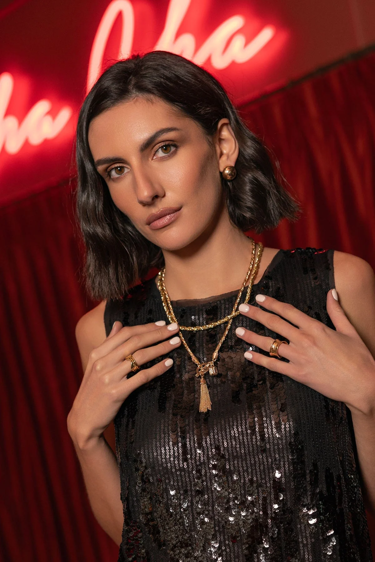 Gold Tassel Necklace