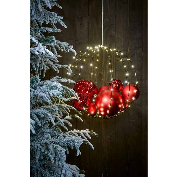 Weihnachtskugel, Ø: 15 cm, bruchfest, rot