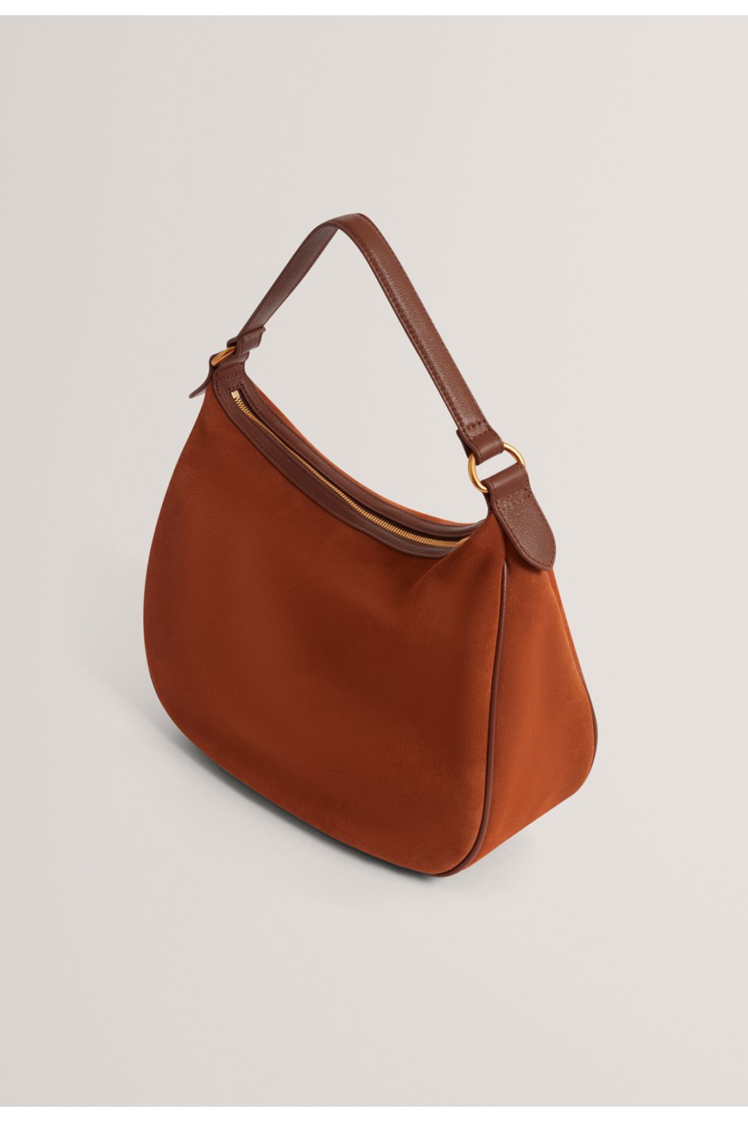 Ted Baker Samiyra Webbing Suede Hobo Bag Brown