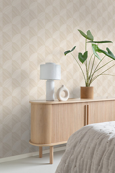Origin Wallcoverings papier peint effet 3D beige clair 53 cm x 10.05 m