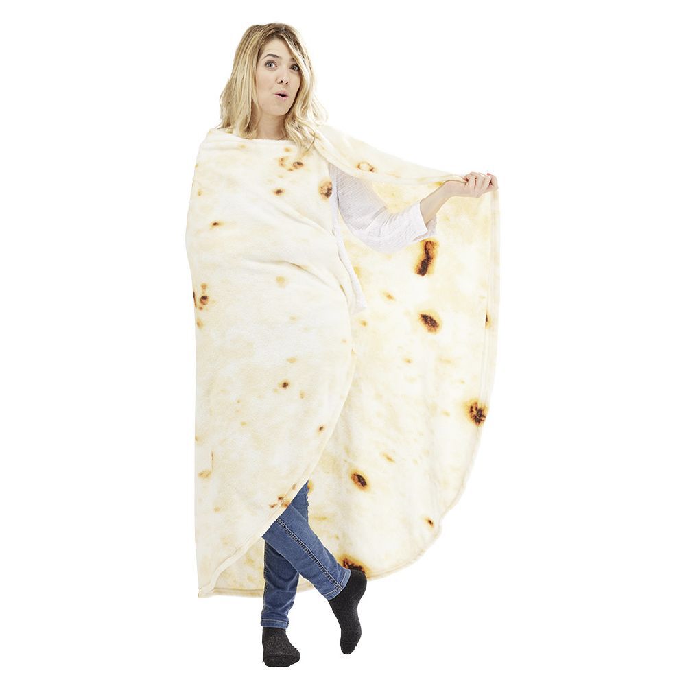 Plaid rond imitation burrito Ø150cm