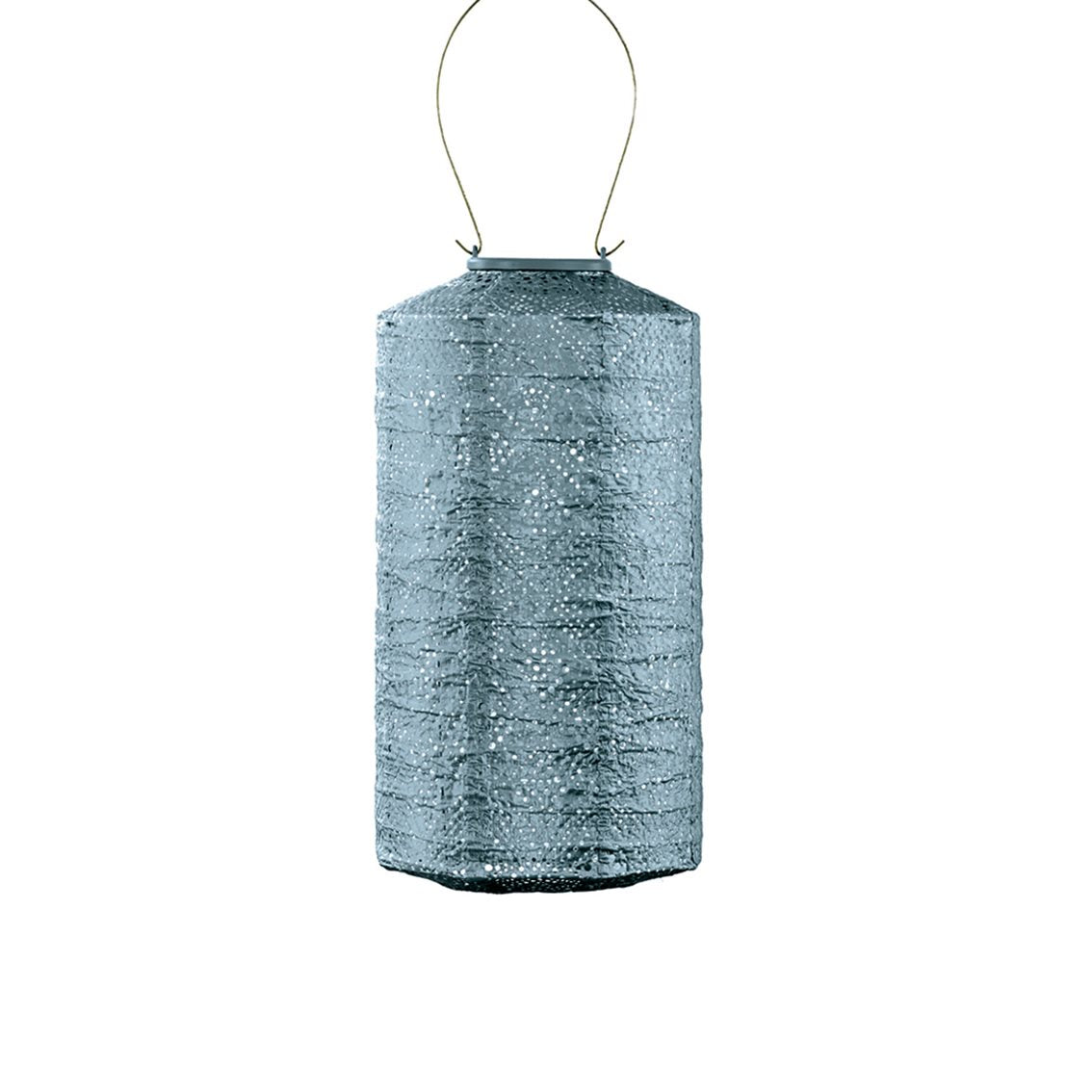 Lumiz solar lampion - topaze cylinder - 18 cm - grijs blauw