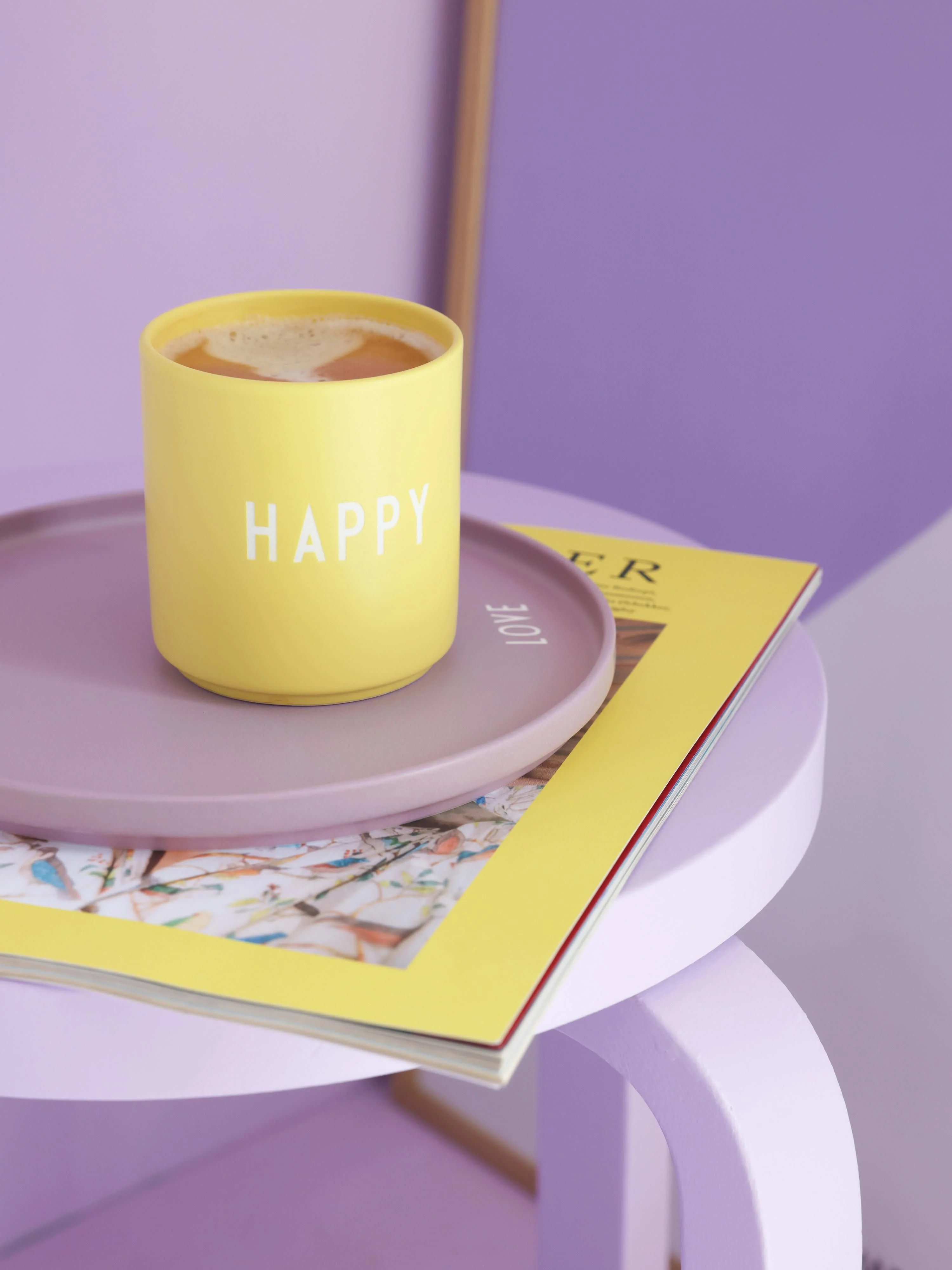Design-Kaffeebecher Happy