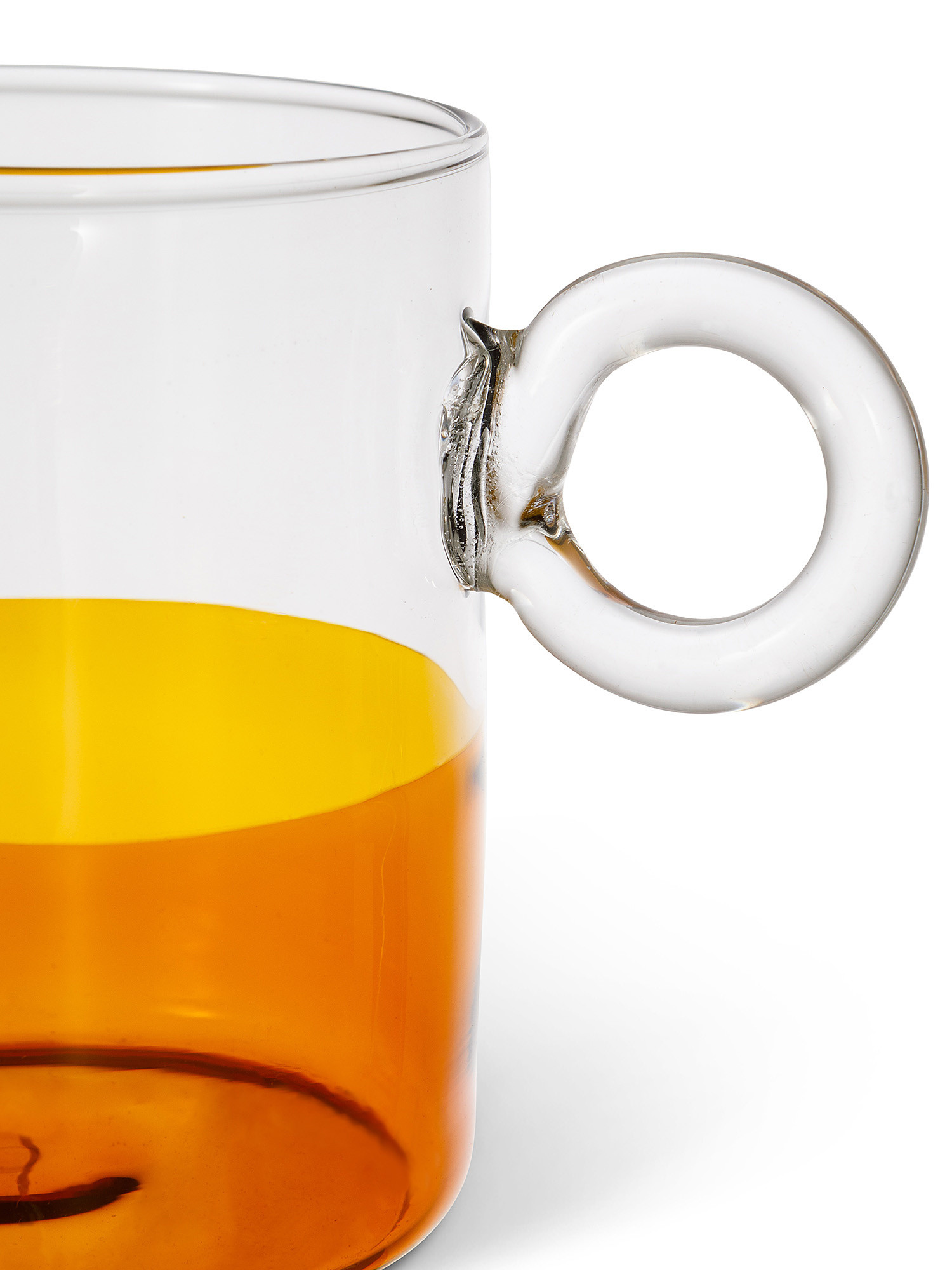 Mug vetro borosilicato ambra