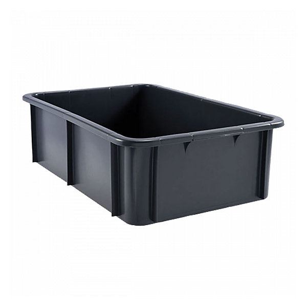 Bac renforcé rectangulaire 600x400x165 25 L gris