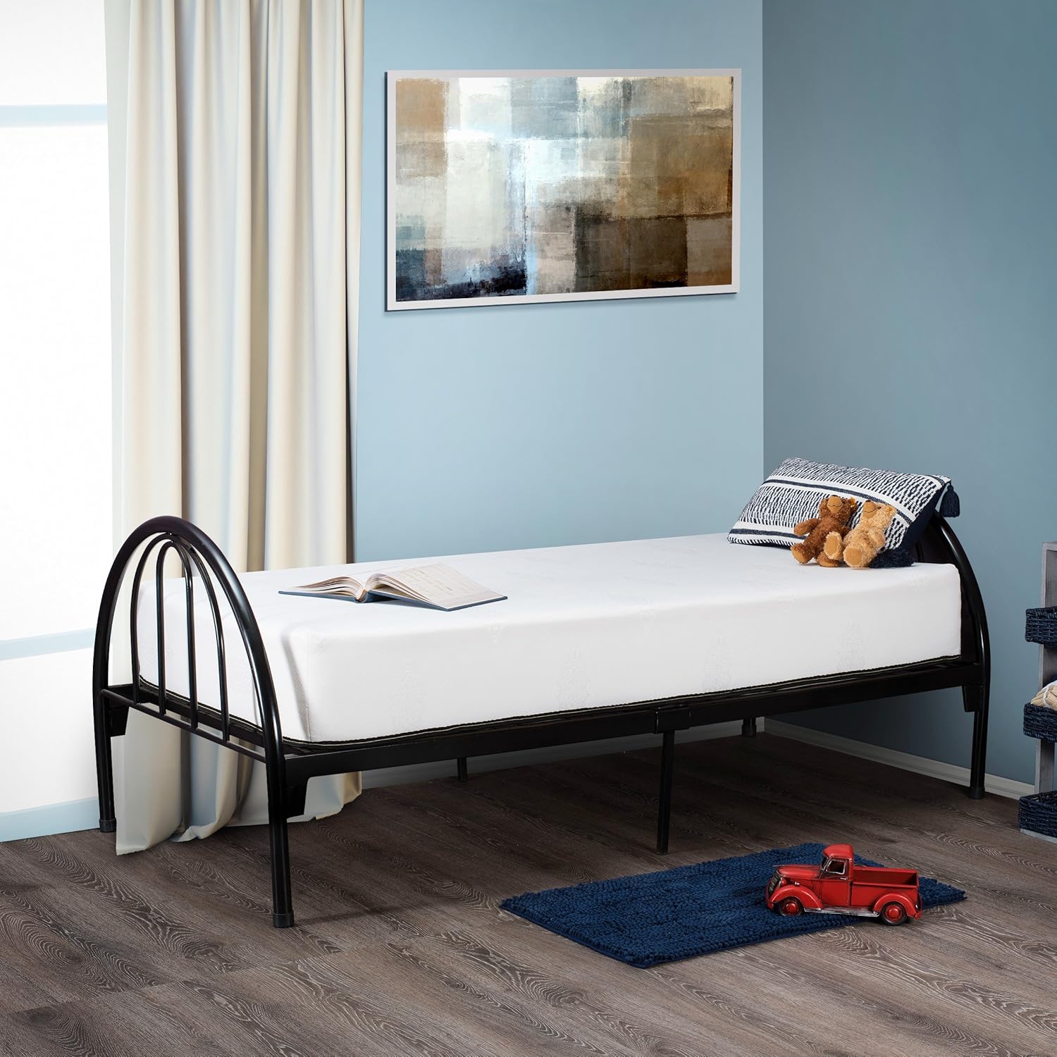 BEST 2 REST Memory Foam Mattress cool Gel-Infused Soft- Made in USA (36 x 74, 10 inch)