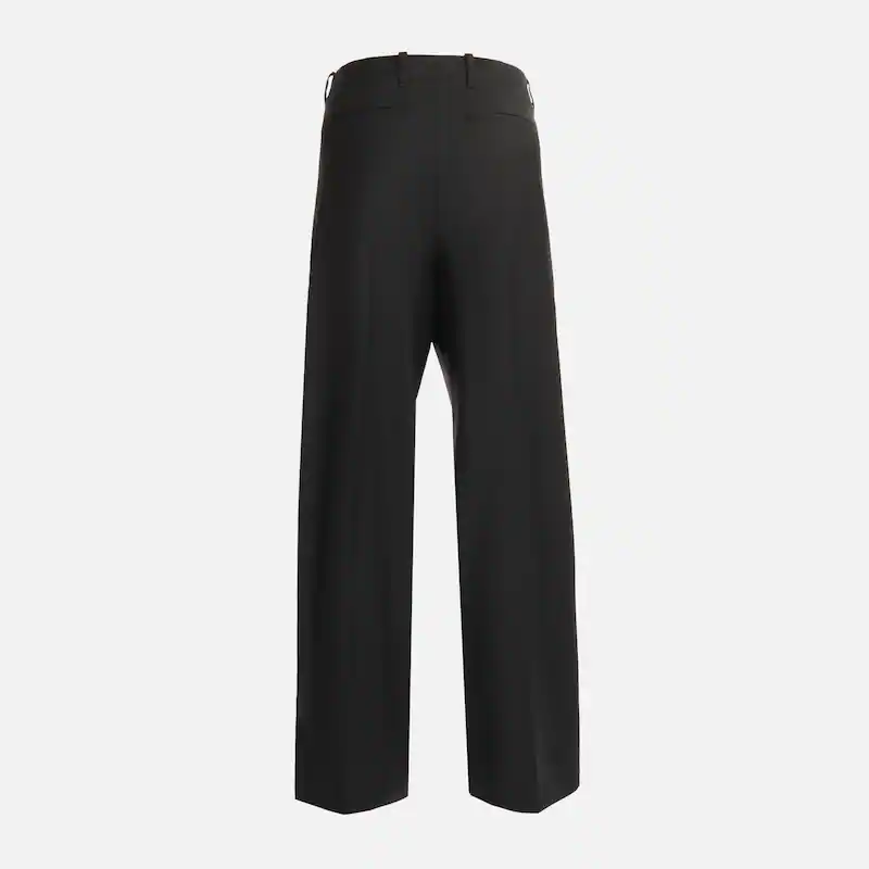 Wool blend trousers