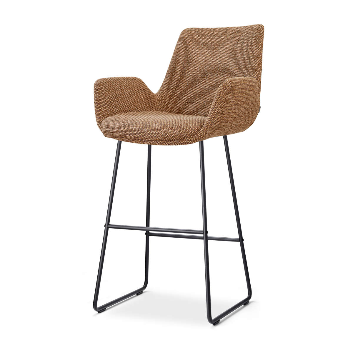 Nolon Nino-Eef barkruk bruin blend - zwart onderstel - 75 cm
