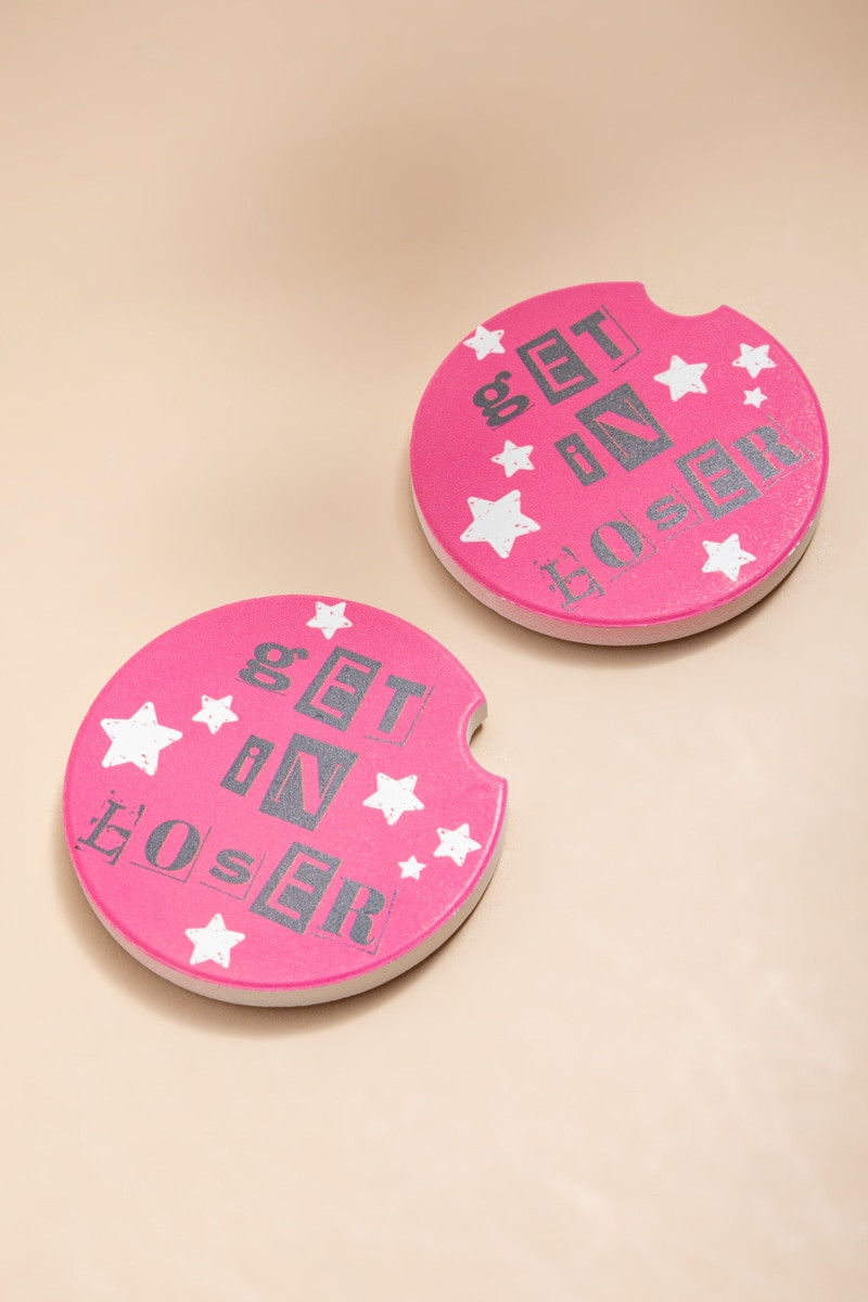 Get In Loser Car Coaster Set