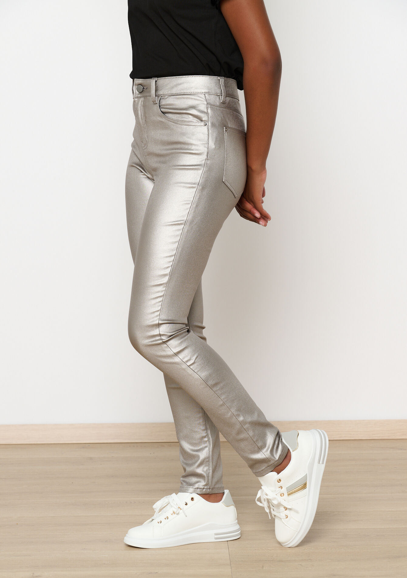 Metallic broek