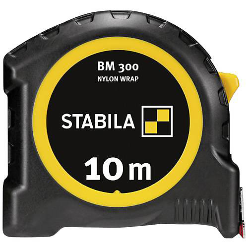 Mètre-ruban Stabila BM 300 19843 10 m - boîtier ABS-PC incassable, lame 27 mm