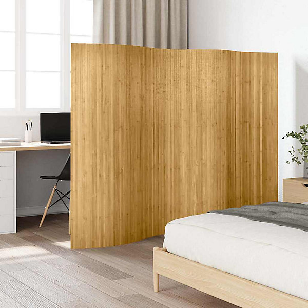 Cloison de séparation bambou naturel largeur 250 cm hauteur 165 cm vidaXL