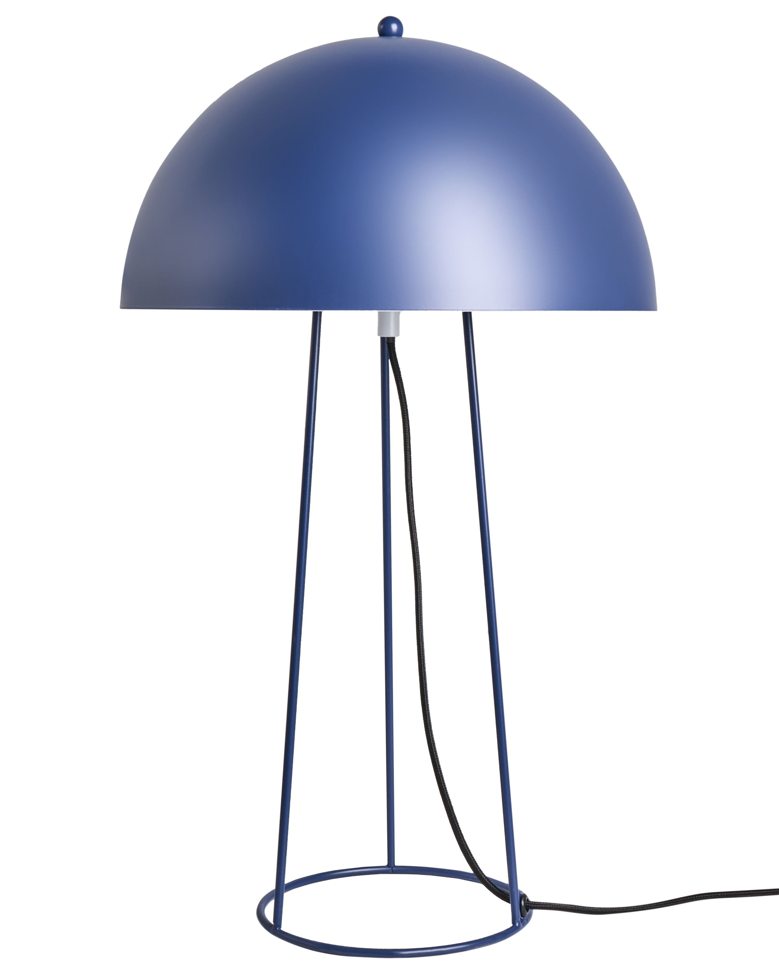 Metalowa lampa biurkowa niebieska 52 cm nowoczesny design