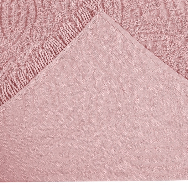 Better Trends Wedding Ring Collection Loop Design 100% Cotton Tufted Bedspread Set