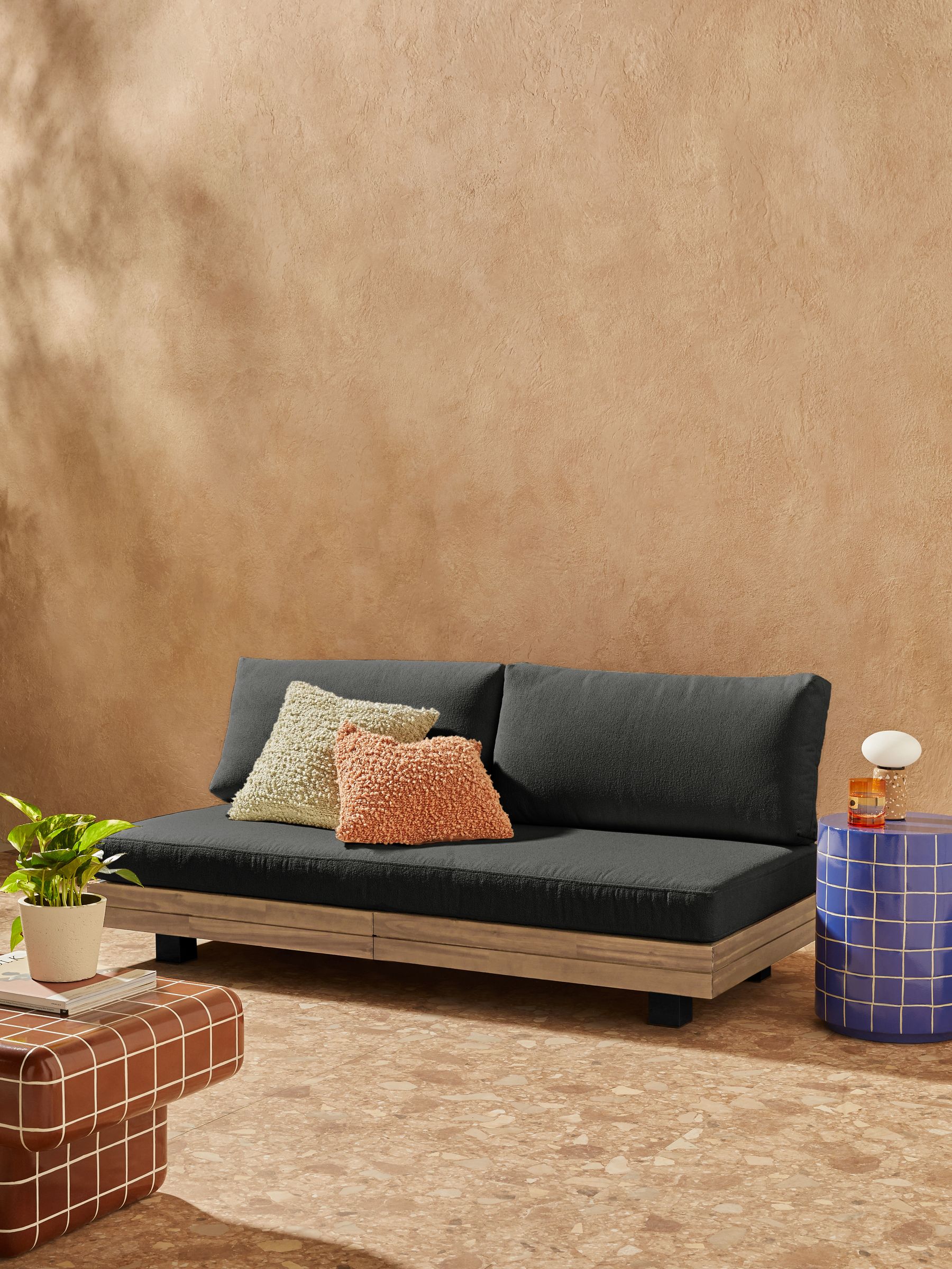Avarna Garden 2 Seater Sofa in Grey