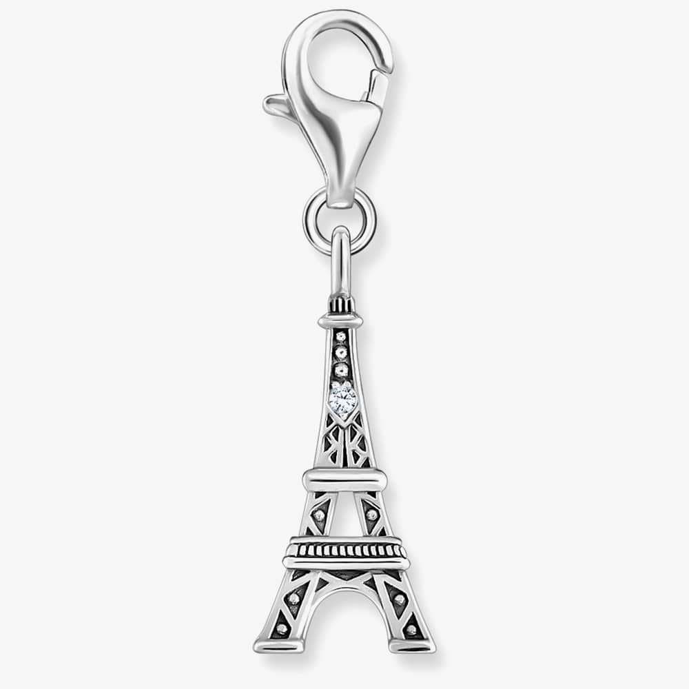 THOMAS SABO Silver White Cubic Zirconia Eiffel Tower Charm 2074-643-21