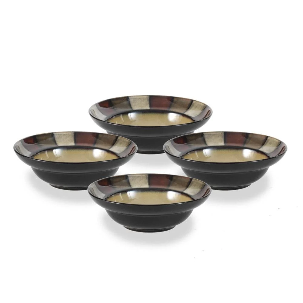 Taos Set of 4 Rim Soup Cereal Bowls