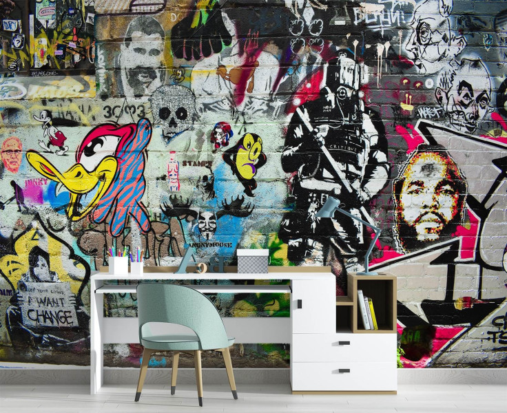 Feeby Fototapeta, Graffiti kolorowy street art 150x105