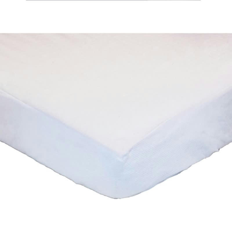 - Alèse lit bébé blanc en coton bio 70x140 cm