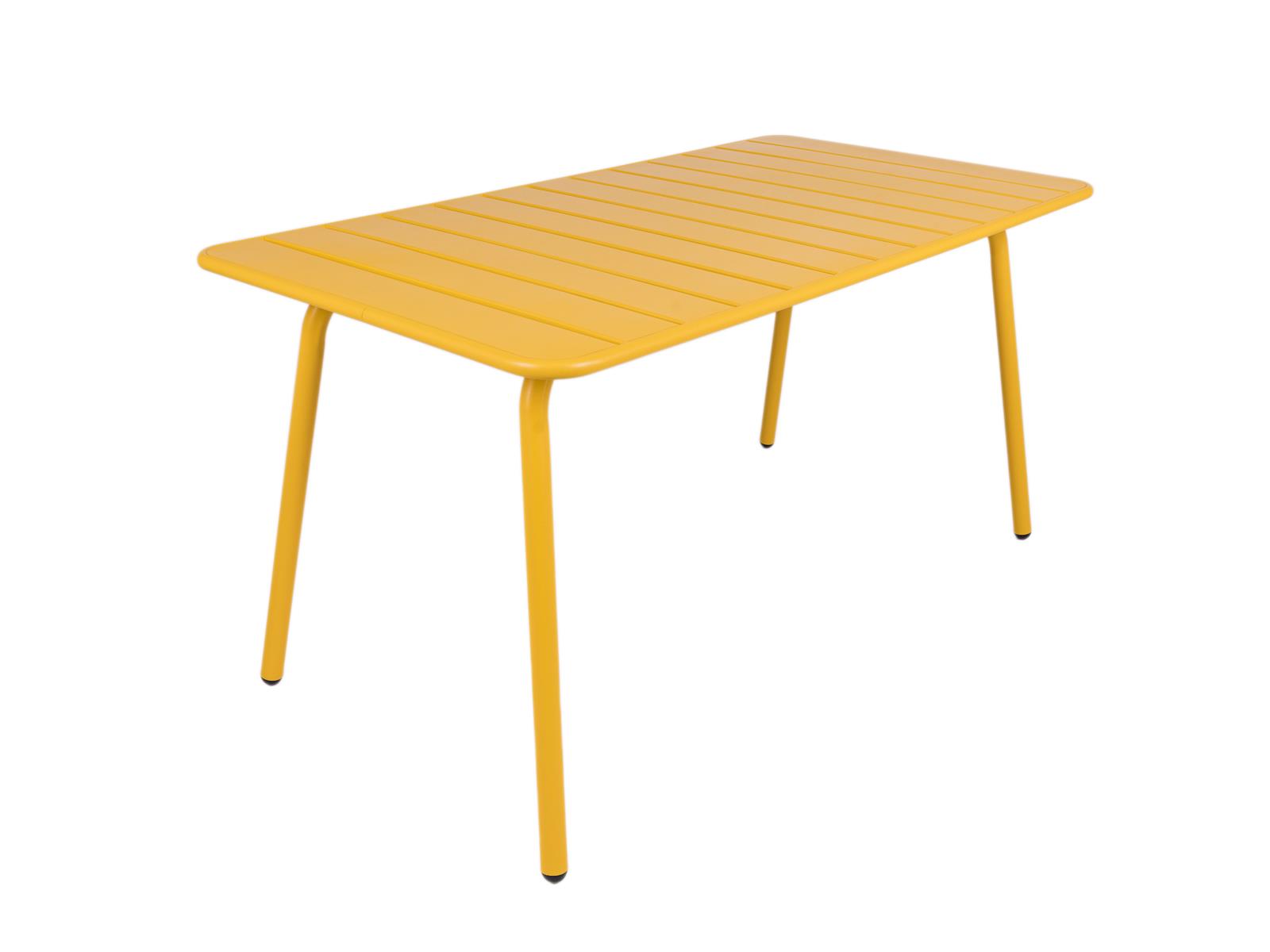 MaximaVida metalen tuintafel Max 150 x 80 cm okergeel