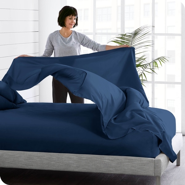 Bare Home Double Brushed Microfiber Flat Top Sheet