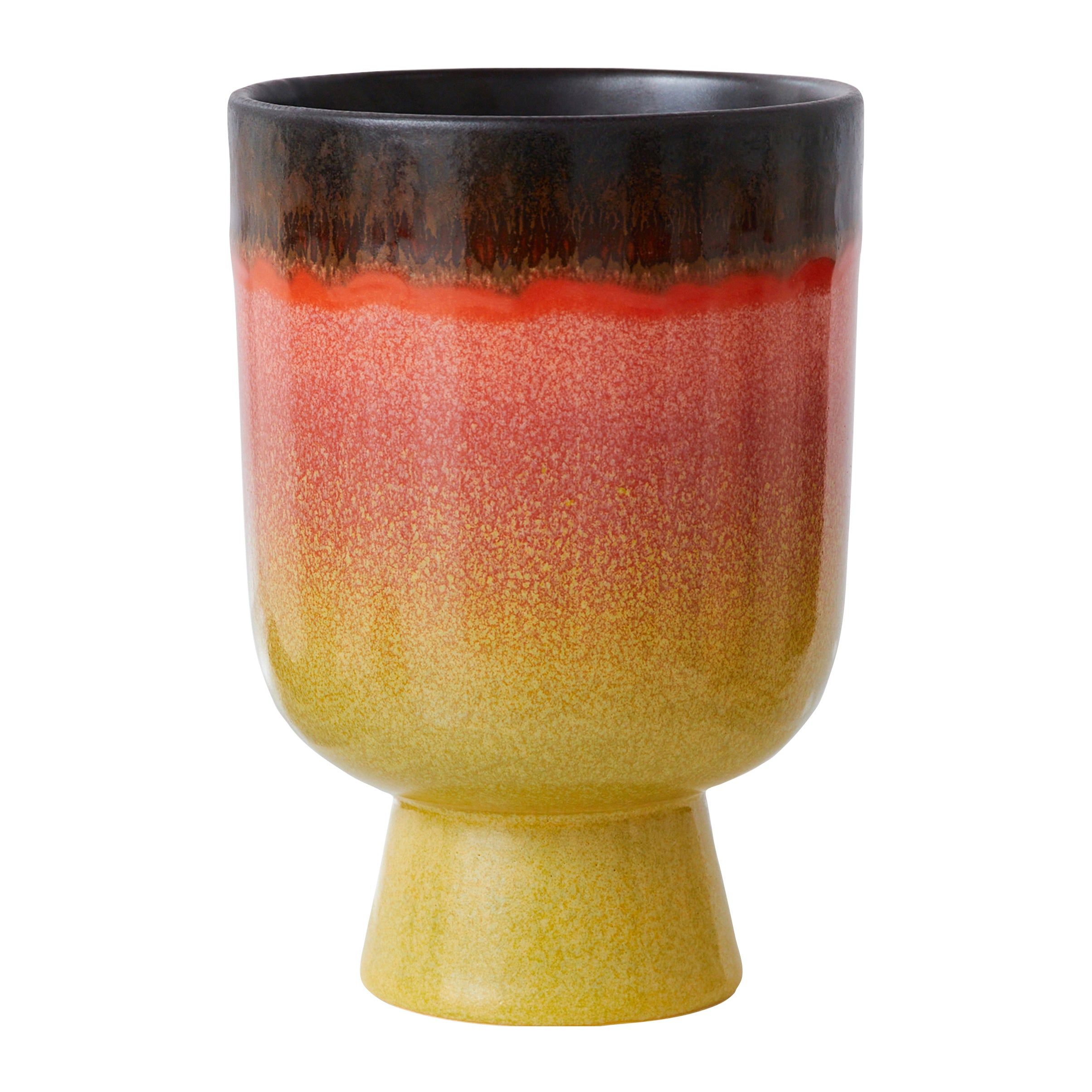 HKliving 70's Retro Bloempot - Ø 13 cm - Fig