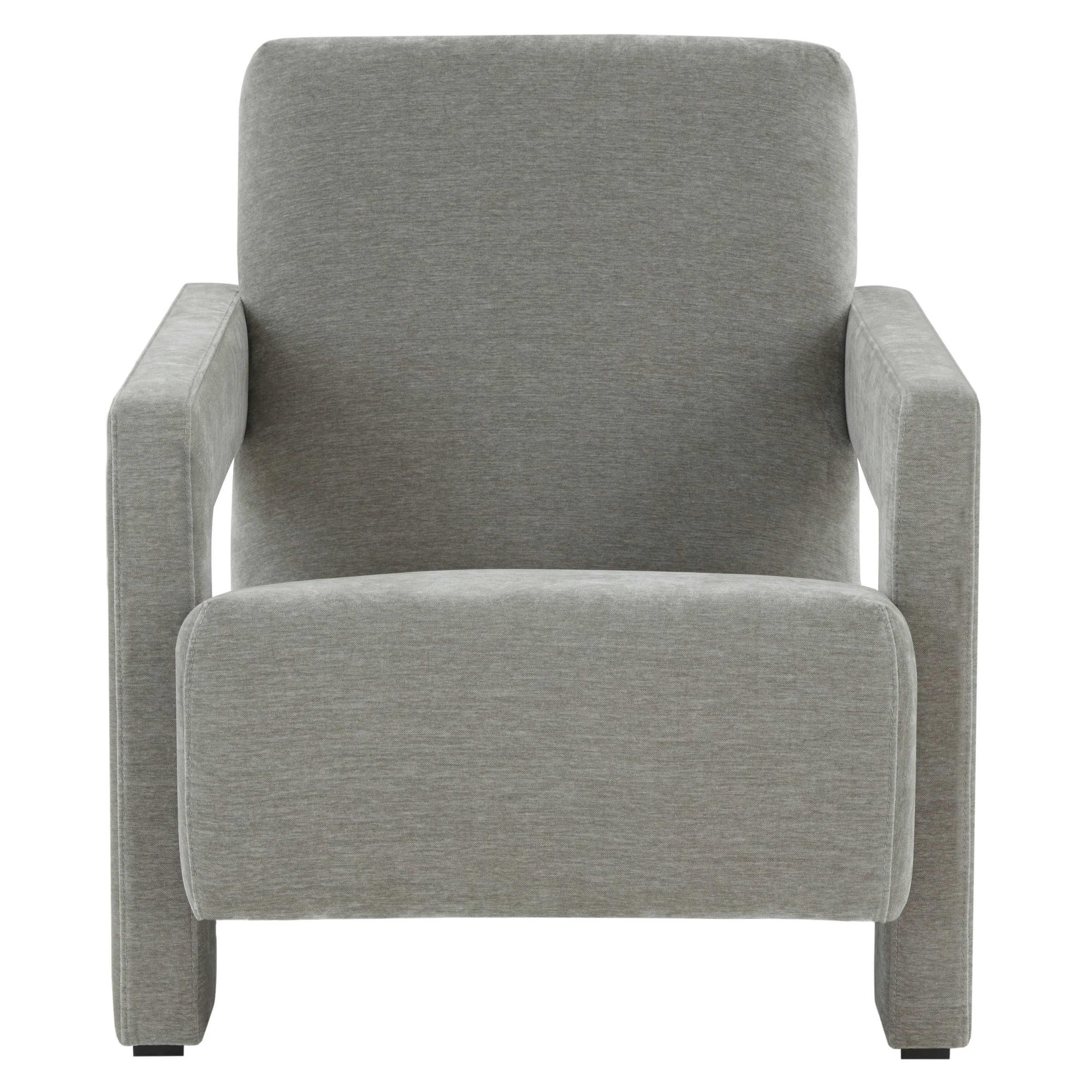 SAFAVIEH Couture Joffrette Modern Velvet Accent Chair - 27 In. W x 35 In. D x 30 In. H - 27Wx35Dx30H