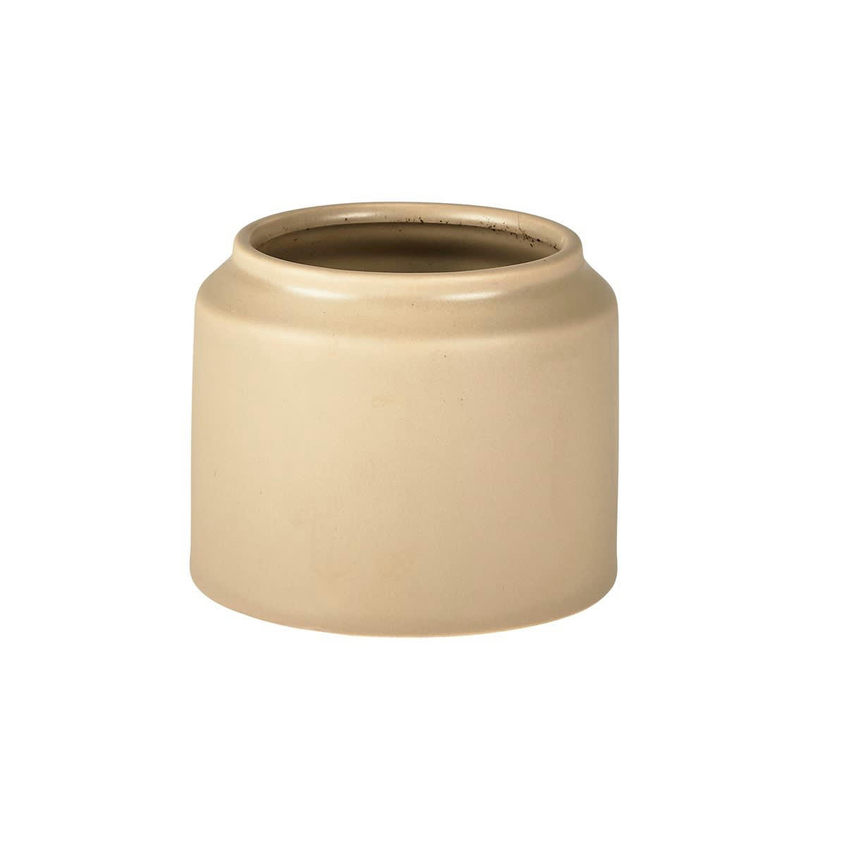 LIVING - Cache pot à plante en argile beige sable