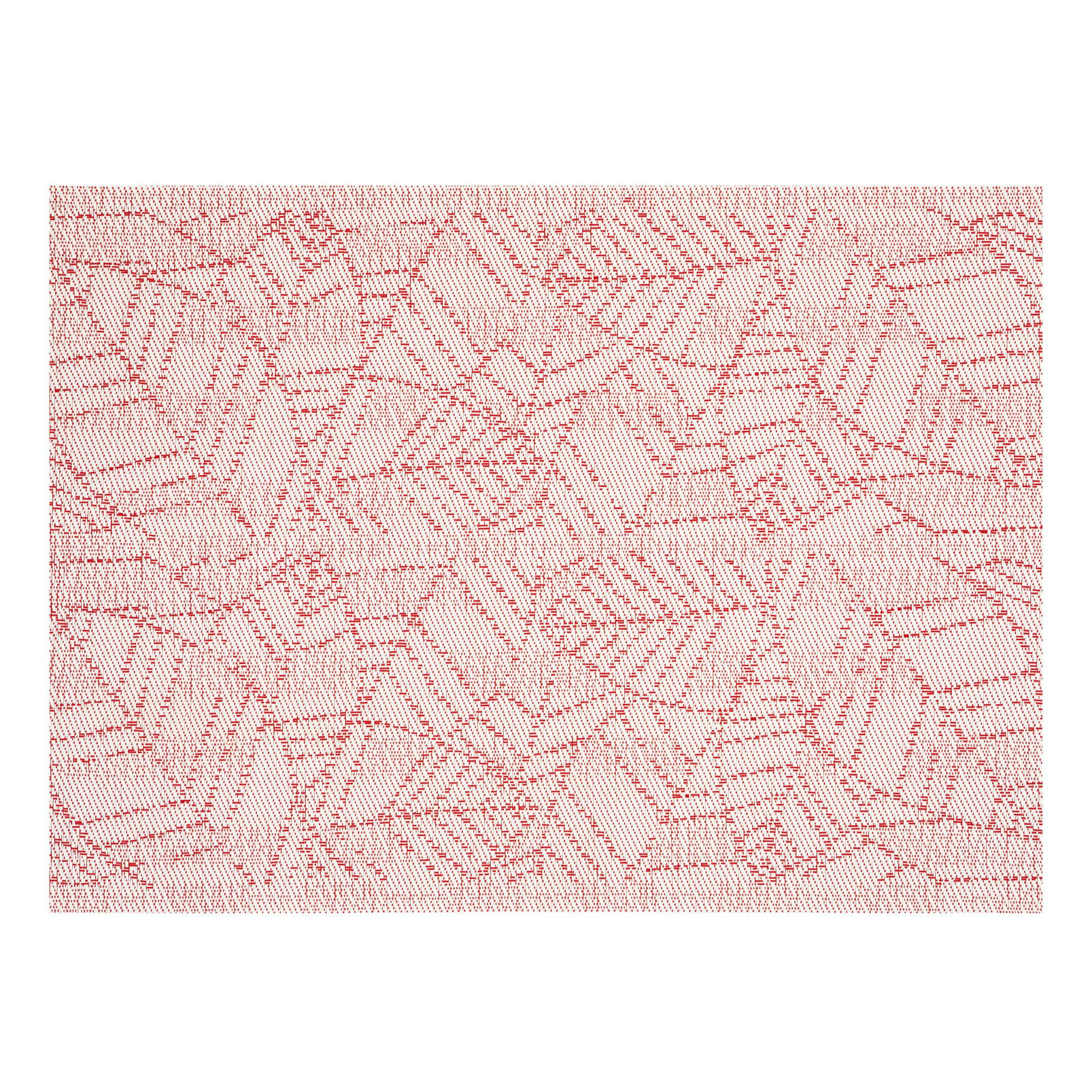 GENA - Set de table  en polyester rouge 33 x 45
