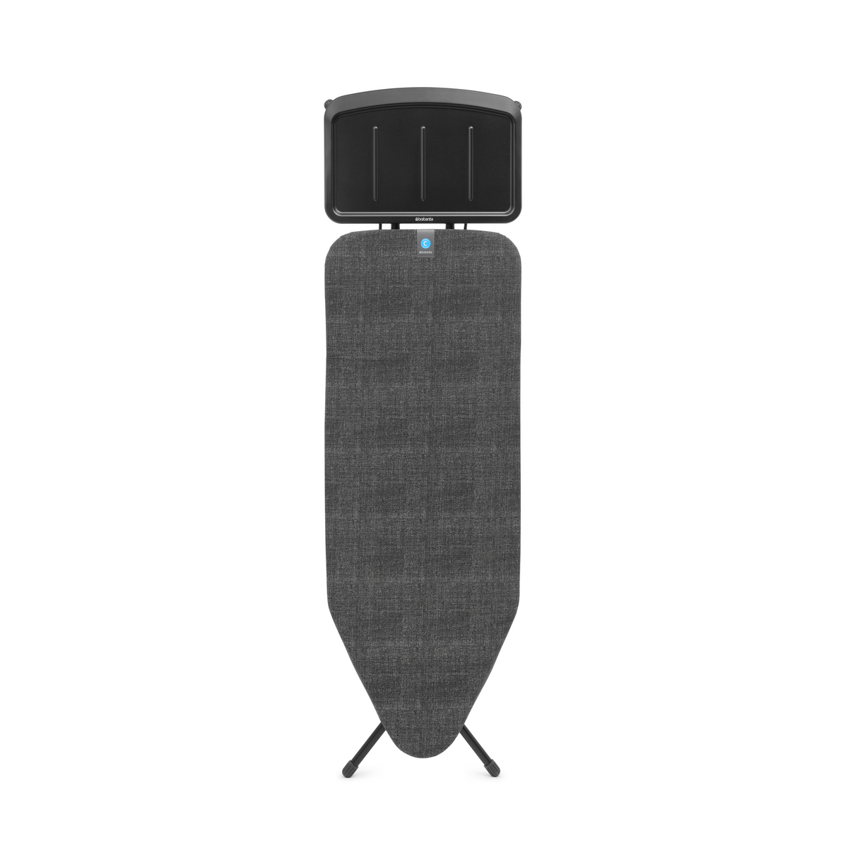 Brabantia Strijkplank C, 124x45 cm, solide stoomunithouder - Denim Black