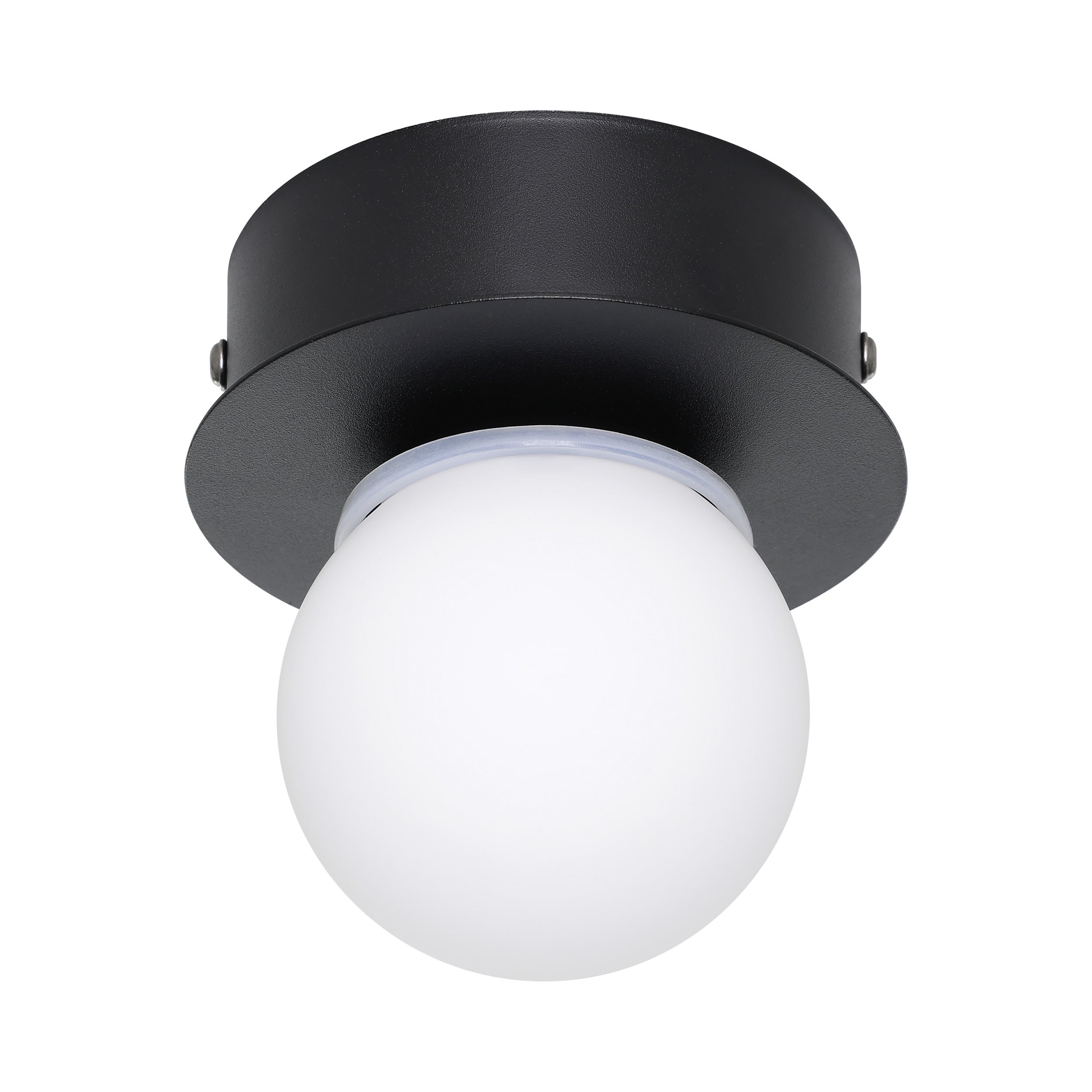 EGLO plafondlamp Mosiano - led - ø 11 cm - zwart/wit