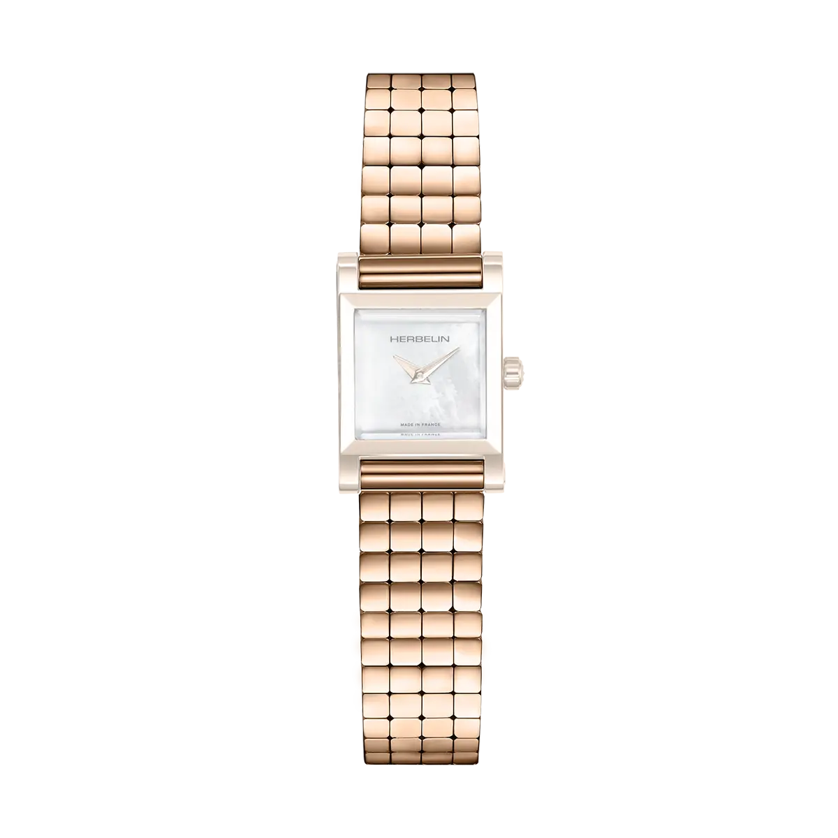 ANTARÈS – BRACELET SIMPLE – CUBE PVD OR ROSE