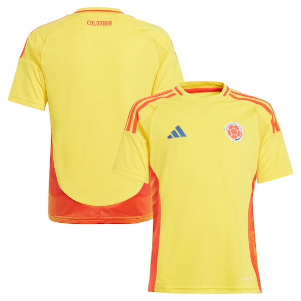 Colombia National Team adidas Youth 2024 Home Replica Jersey - Yellow