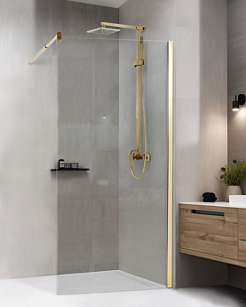 Parois de douche AHAUS 100 x 190 cm Doré
